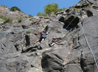 Escalando el desfiladero de Avon en Bristol
